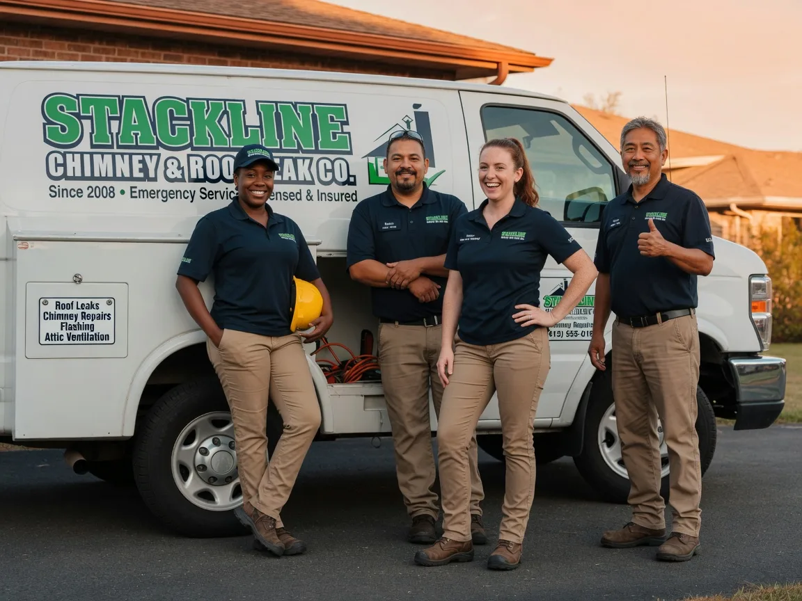 Chimney flashing repair company in New London, IA